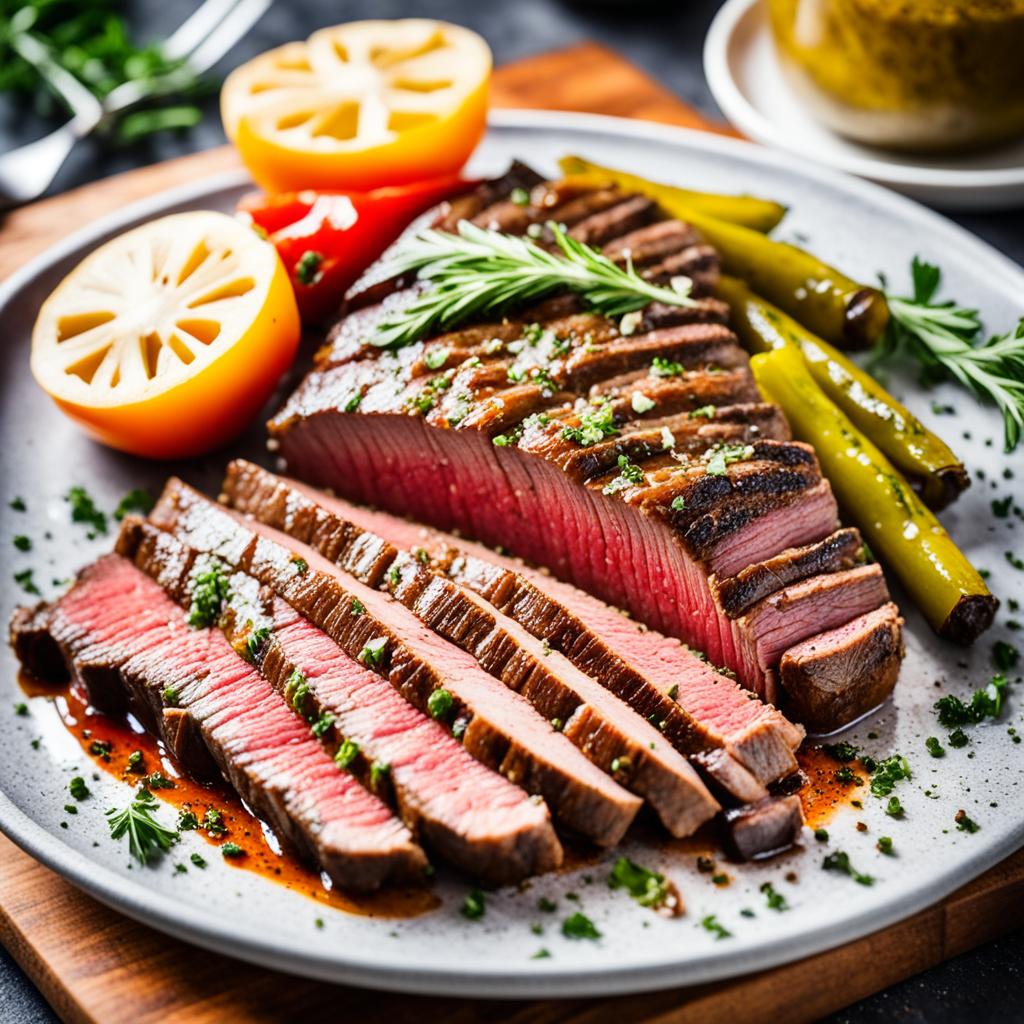 Marinating flank steak Marinating flank steak