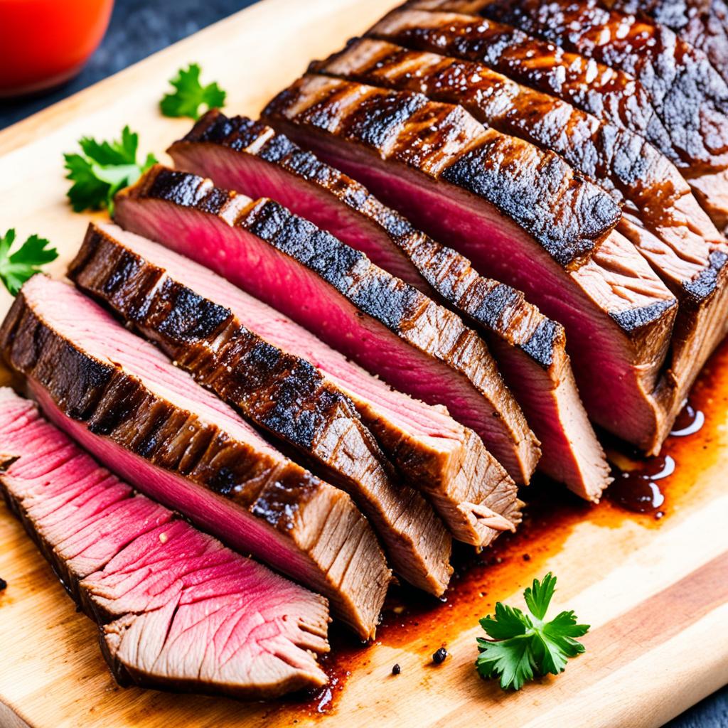 Searing flank steak Searing flank steak