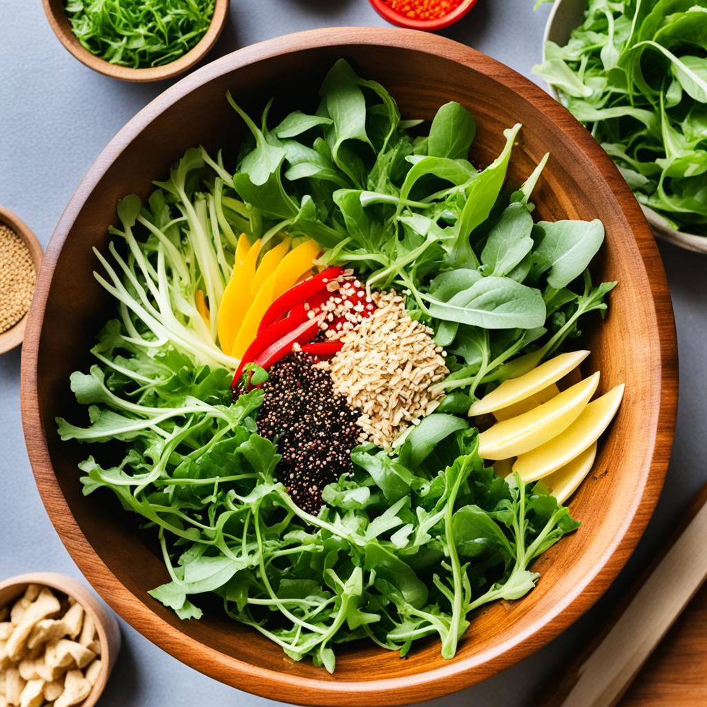 Asian-inspired arugula dressings Asian-inspired arugula dressings