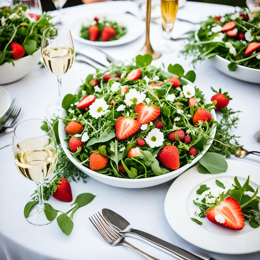 strawberry arugula salad at gatherings strawberry arugula salad at gatherings