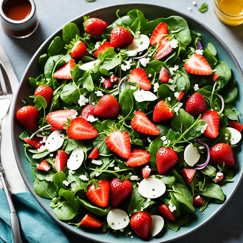 strawberry arugula salad