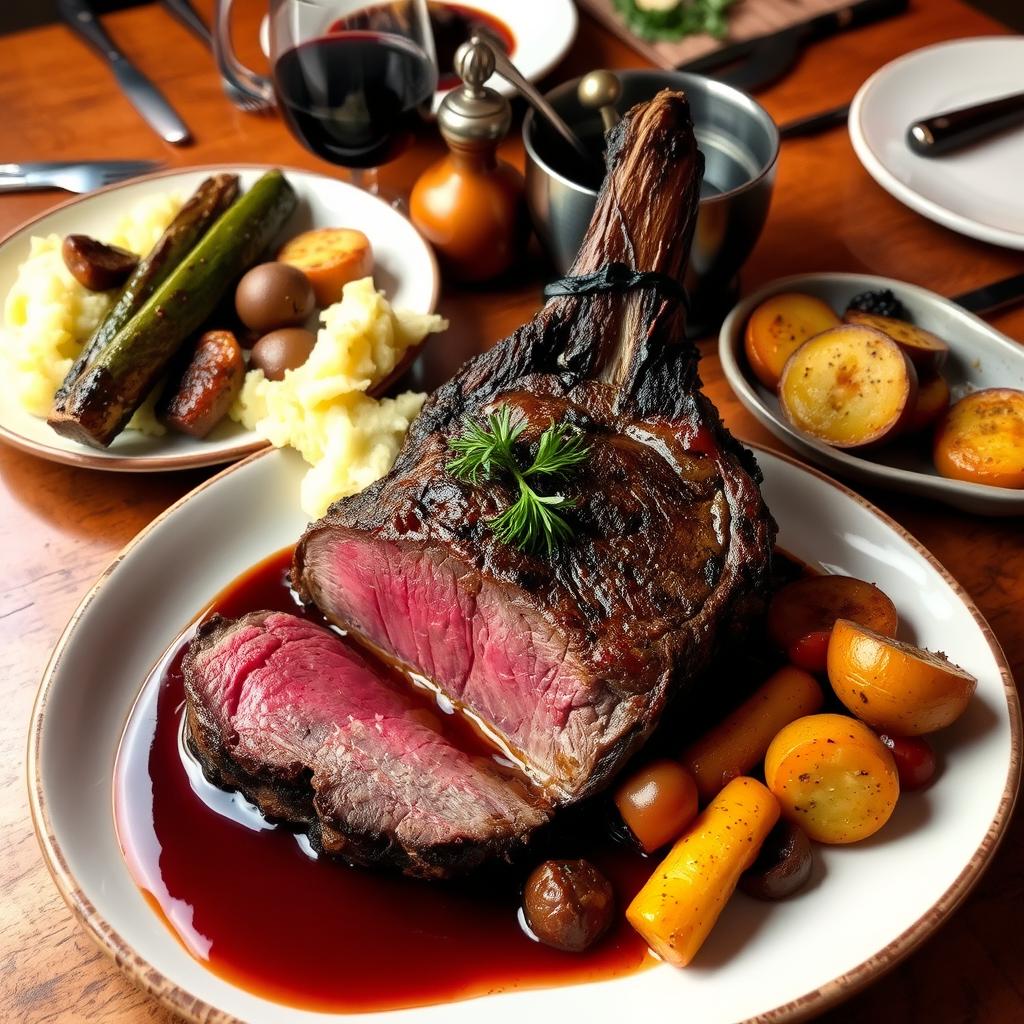 ribeye roast accompaniments